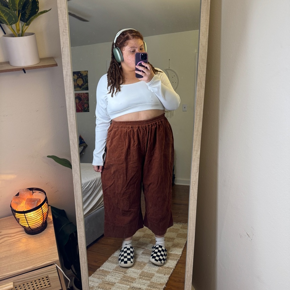 Shiny by Nature Corduroy Brown Pants